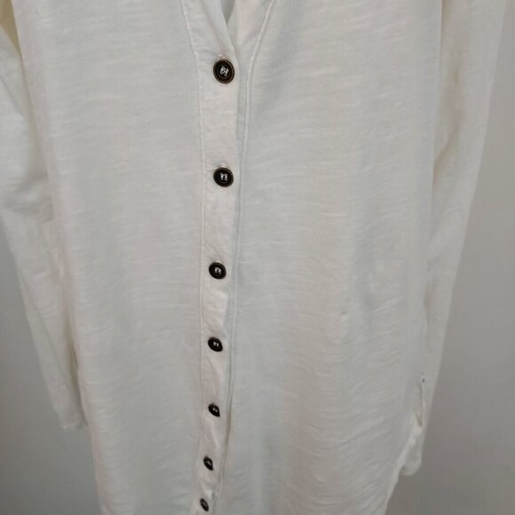 Velvet By Graham & Spencer Long Sleeve Vintage Slub Tee Size Large - Picture 3 of 11